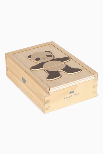Teddy Dress Up Puzzle in Wood