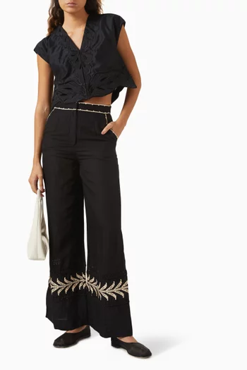 Fahari Vest Top in Viscose-blend