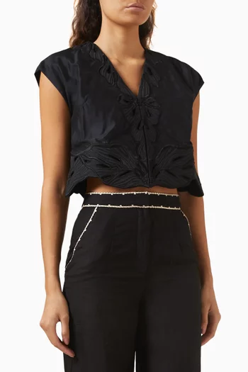 Fahari Vest Top in Viscose-blend
