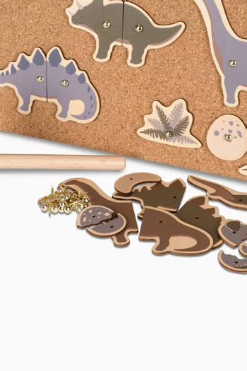 Dino Cork Hammer Game in Wood