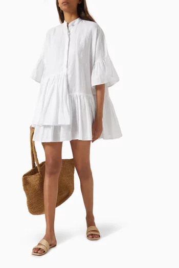 Tilda Mini Dress in Linen