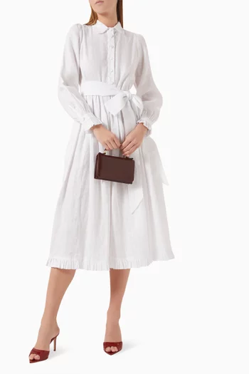 Emroy Midi Dress in Linen