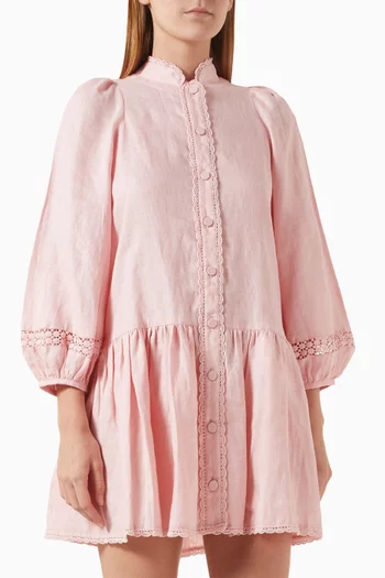 Stella Mini Dress in Linen