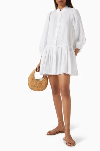 Stella Mini Dress in Linen