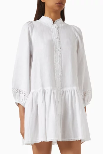 Stella Mini Dress in Linen