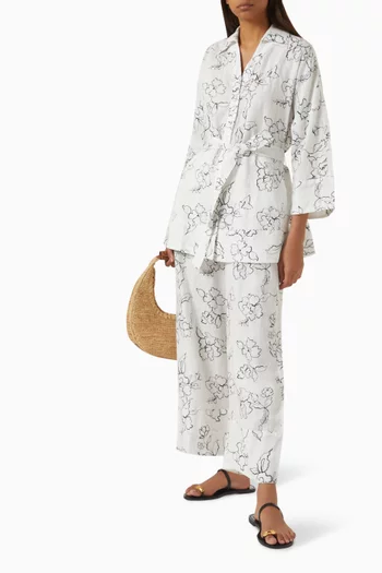 Lora Belted Tunic in Linen