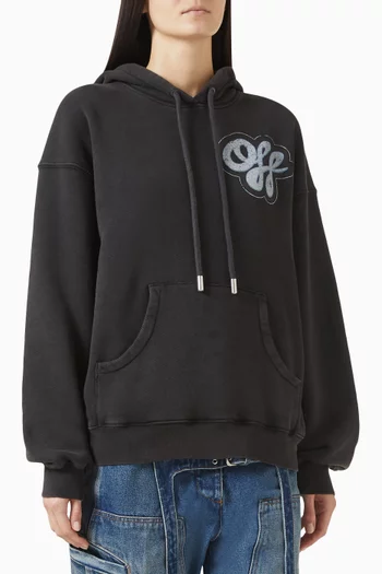 Logo Hoodie in Washed Cotton