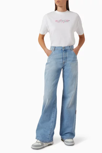 Wide-leg Jeans in Denim