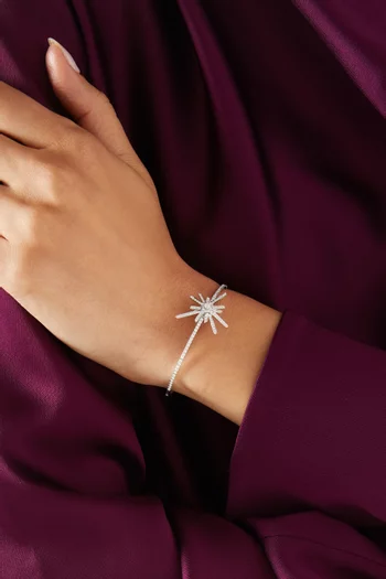 Daw Diamond Bangle in 18kt White Gold
