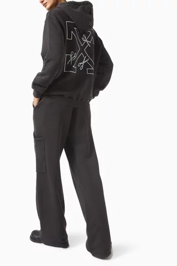 Scissor Arrow Hoodie in Cotton