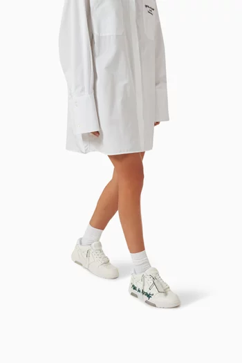 Out Of Office Low Top Sneakers in Leather