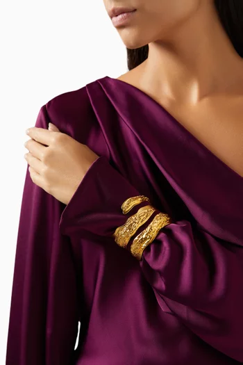 Shoreline Cuff Bracelet in Brass