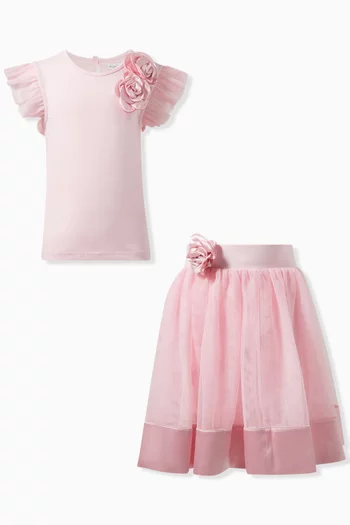 Priscilla Top & Skirt Set