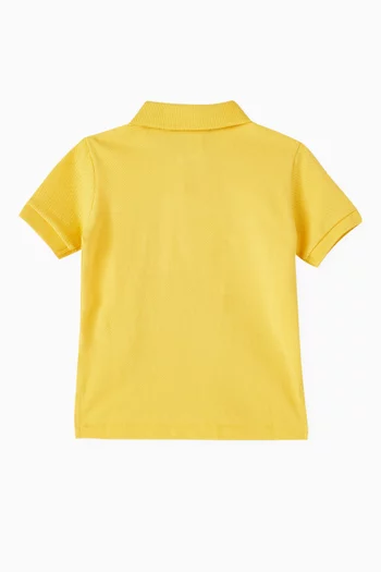 Embroidered-pony Polo Shirt in Pique-knit
