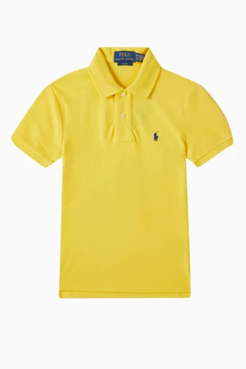 Embroidered-pony Polo Shirt in Pique-knit