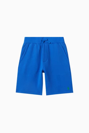 Embroidered-pony Bermuda Shorts in Cotton-blend
