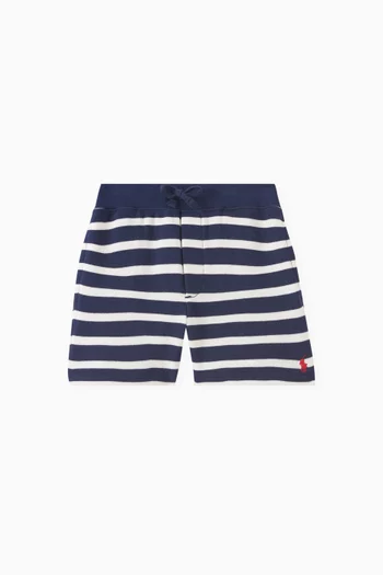 Striped Shorts in Cotton-terry