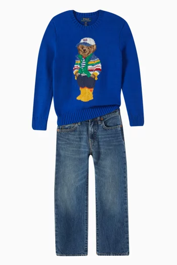 Polo Bear Sweater in Cotton-knit