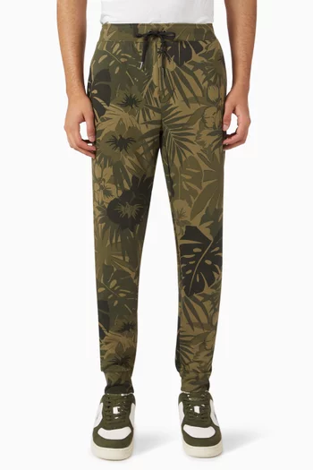Printed Sweatpants in Cotton Blend