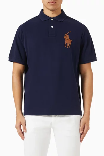 Logo-appliqué Polo Shirt in Cotton
