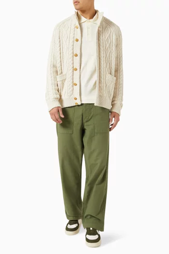 Long-sleeved Polo Shirt in Cotton