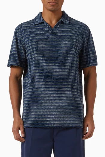 Striped Polo Shirt in Cotton