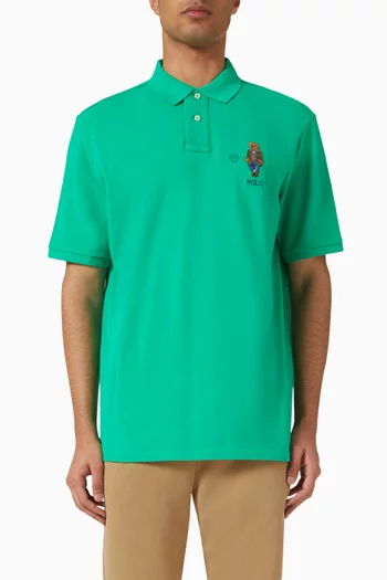 Bear Polo T-shirt in Cotton