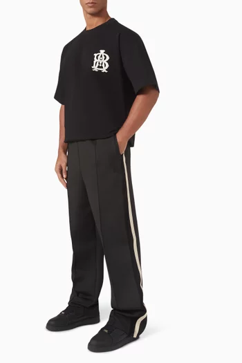 Monogram Track Pants in Cotton