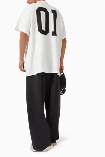 Basketball Series Oversized T-shirt in Vintage Jersey