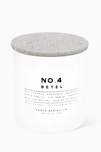 No.4 Betel Glass Candle, 225g