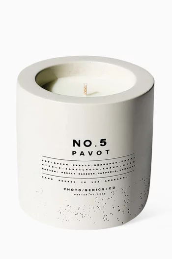 No.5 Pavot Concrete Candle, 225g