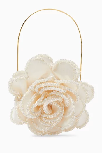 Rose des Vents Top-handle Bag in Taffeta