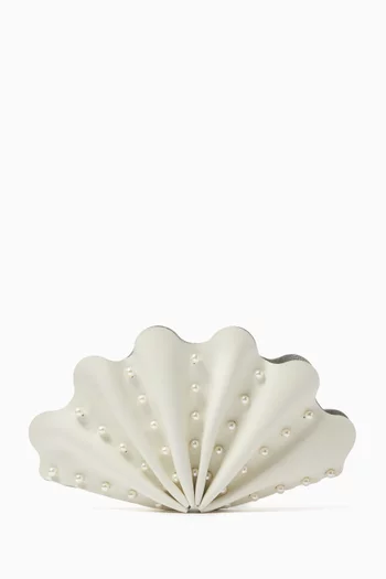Coquillage des Sables Clutch in Leather