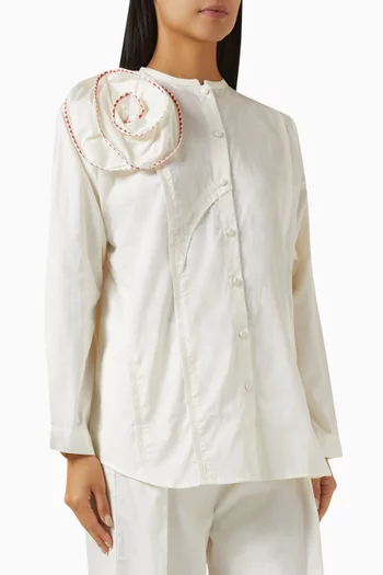 Rosette Shirt in Cotton