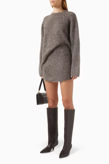 Mini Skirt in Alpaca Blend