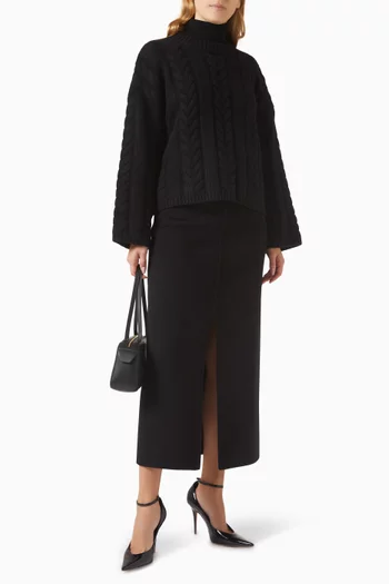 Cable-knit Sweater in Cashmere
