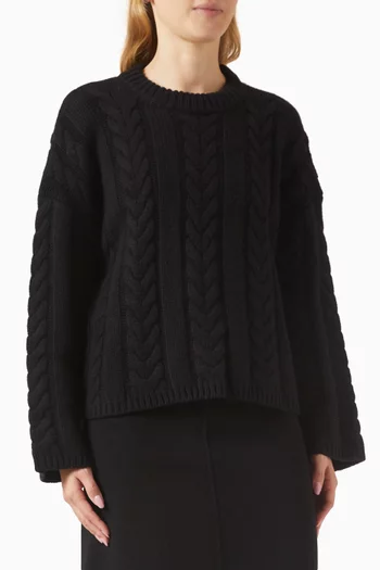 Cable-knit Sweater in Cashmere
