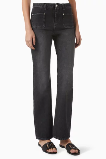 Mid-rise Straight-leg Jeans