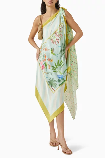 One-shoulder Multiway Scarf Dress in Bemberg™