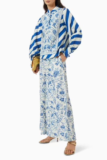 Tunic Top in Linen-blend