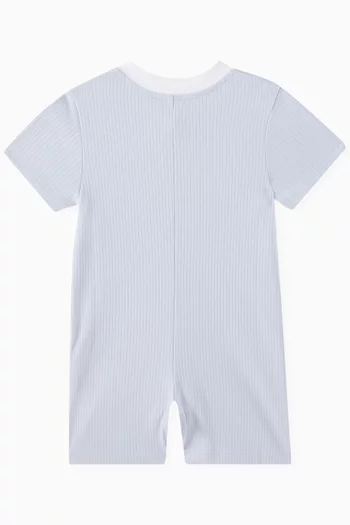 Ribbed Romper in Cotton