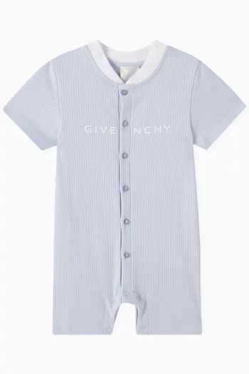 Ribbed Romper in Cotton