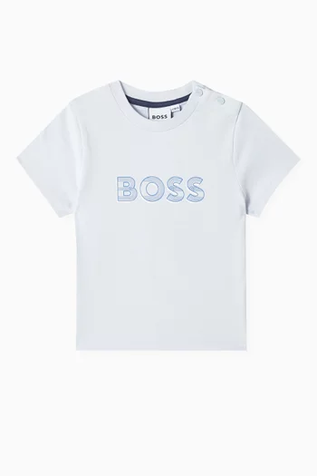 Logo-print T-shirt in Organic Cotton-jersey