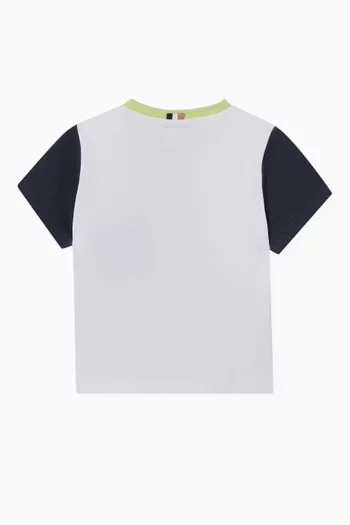Colourblock T-shirt in Cotton