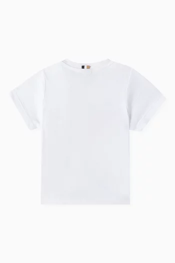 Triple Logo-print T-shirt in Cotton