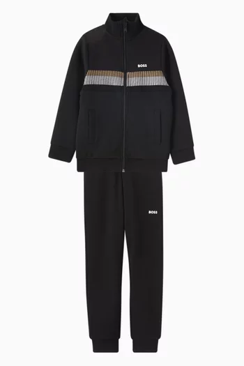 High-neck Cardigan & Pants Set