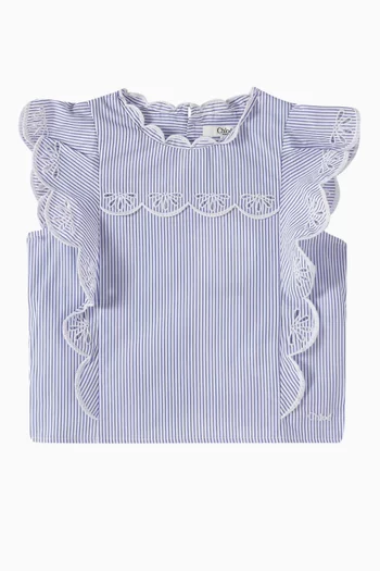 Striped Blouse in Organic Cotton