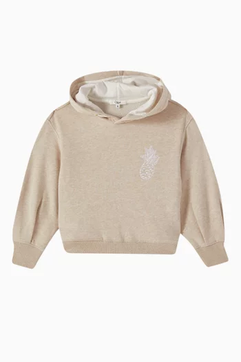 Embroidered Pineapple Hoodie