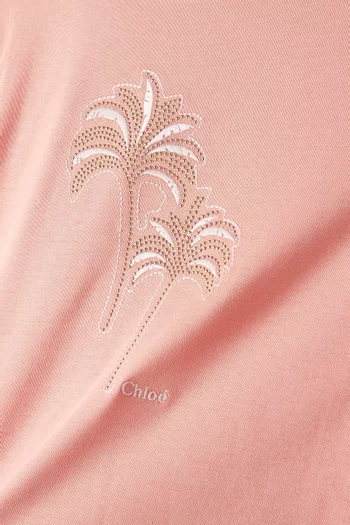 Palm Studded T-shirt in Organic Cotton