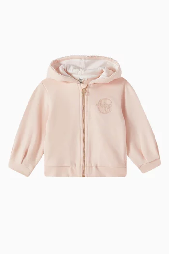 Logo-embroidered Hoodie in Cotton